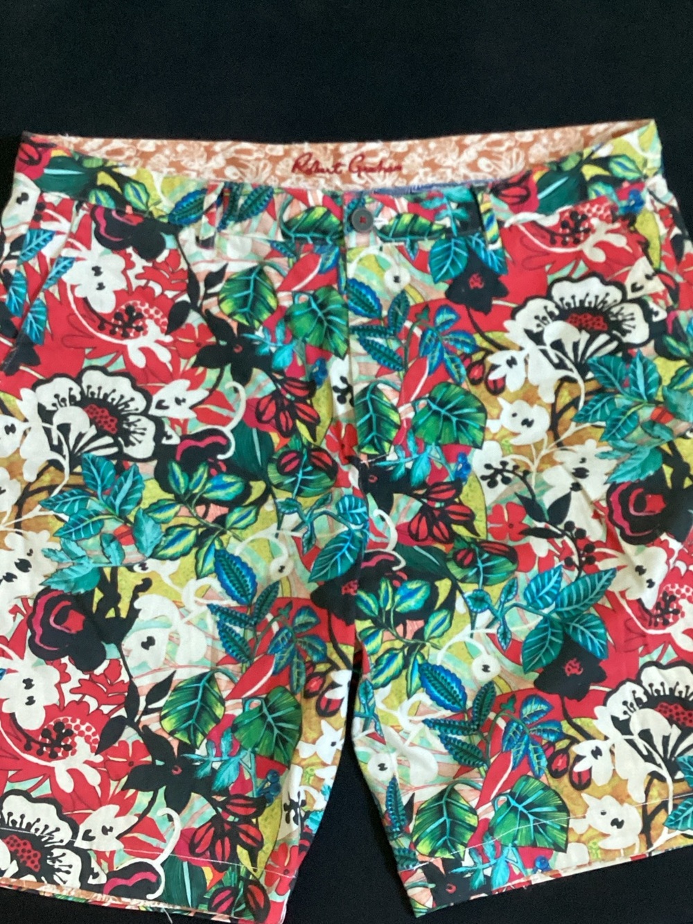 Robert Graham Multicolor Men’s Tropical Floral Leaf Print Shorts